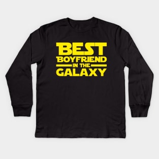 Best Boyfriend In The Galaxy Kids Long Sleeve T-Shirt